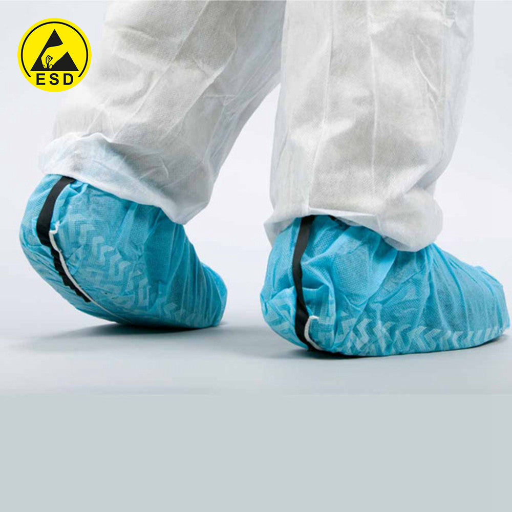 ESD Anti Slip Overshoes (Blue) / 100 Pack Logo ESD Anti Slip Overshoes (Blue) / 100 Pack Logo